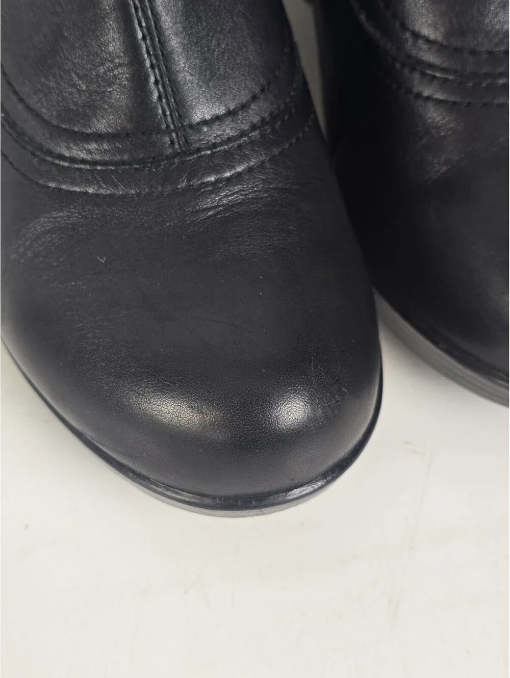 Dansko Leanna Boots Womens 41 Ankle Bootie Side Zip Wedge Heels Leather Black